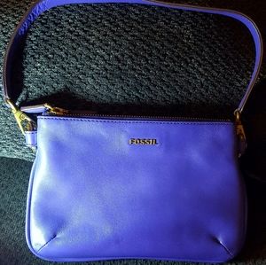 Small blue Fossil purse